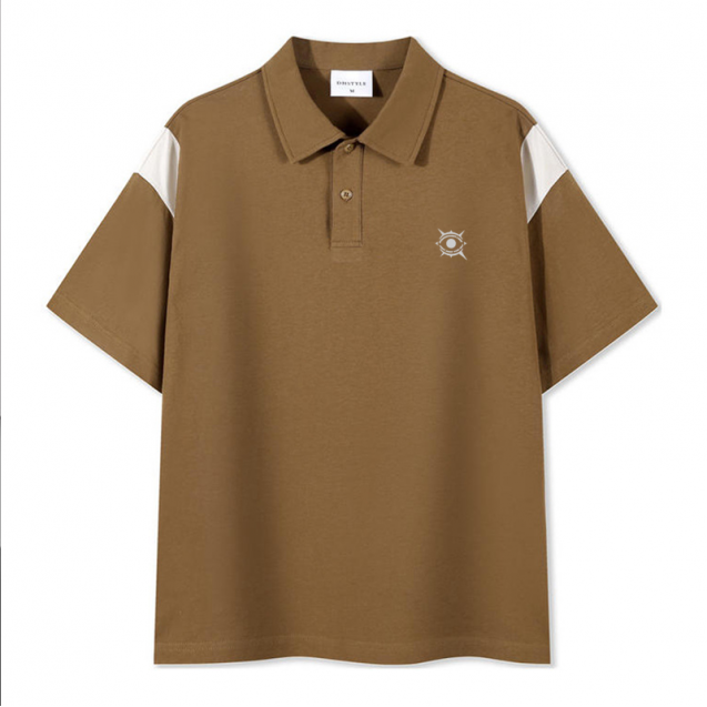 6-Color 6-Size 240gsm 100% Cotton Two Tone Relaxed Fit Polo Shirt (PL_S001_002)