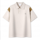 6-Color 6-Size 240gsm 100% Cotton Two Tone Relaxed Fit Polo Shirt (PL_S001_002)