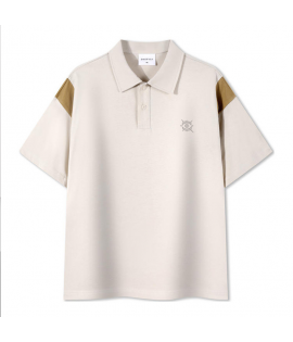 6-Color 6-Size 240gsm 100% Cotton Two Tone Relaxed Fit Polo Shirt (PL_S001_002)