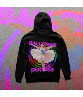 Plus Size Ballerina Black Hoodie