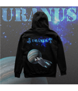 Uranus Explorer Black Hoodie