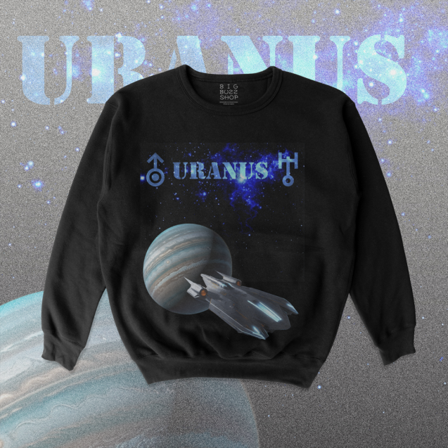 Black Sweatshirt - Uranus Explorer