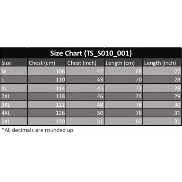 7-Color 7-Size 240gsm Oversized Cotton T-Shirt (TS_S010_001)