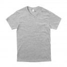 Black White Gray 7-Size 210gsm 100% Cotton V-Neck T-Shirt Custom Printing (TS_S010_005)