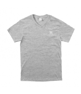 Black White Gray 7-Size 210gsm 100% Cotton V-Neck T-Shirt (TS_S010_005)