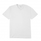 Black White Gray 7-Size 210gsm 100% Cotton V-Neck T-Shirt Custom Printing (TS_S010_005)