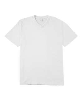 Black White Gray 7-Size 210gsm 100% Cotton V-Neck T-Shirt Custom Printing (TS_S010_005)