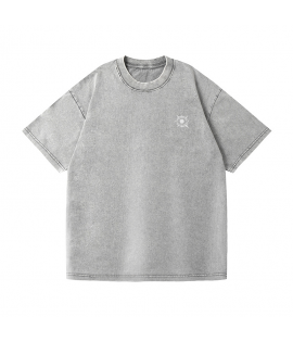 11-Color 8-Size 230gsm Oversized Acid Washed Vintage T-Shirt (TS_S056_001)