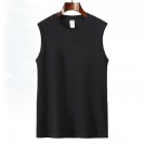 Black White Gray 7-Size 220gsm 100% Cotton Classic Tank Top Custom Printing (TT_S024_001)
