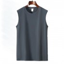 Black White Gray 7-Size 220gsm 100% Cotton Classic Tank Top Custom Printing (TT_S024_001)