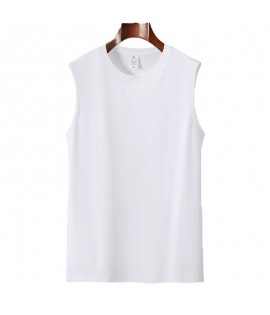 Black White Gray 7-Size 220gsm 100% Cotton Classic Tank Top Custom Printing (TT_S024_001)