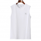 Black White Gray 7-Size 220gsm 100% Cotton Classic Crew Neck Tank Top (TT_S024_001)
