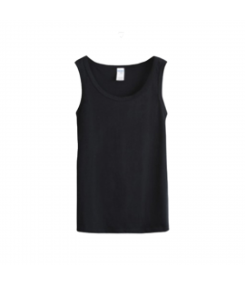 Black White Grey 6-Size 180gsm 100% Cotton Tank Top Custom Printing (TT_S054_001)