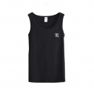 Black White Grey 6-Size 180gsm 100% Cotton Regular Fit Tank Top (TT_S054_001)