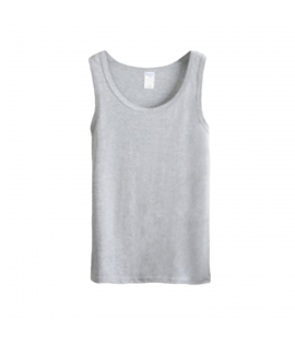 Black White Grey 6-Size 180gsm 100% Cotton Tank Top Custom Printing (TT_S054_001)