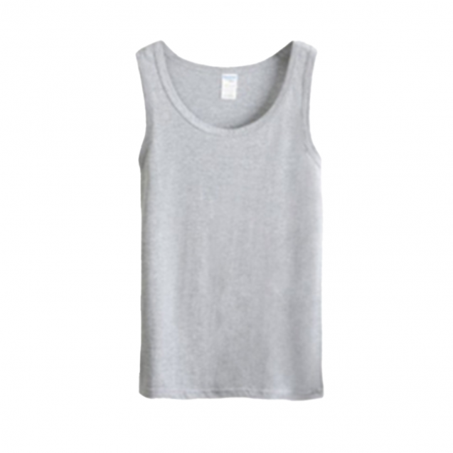 Black White Grey 6-Size 180gsm 100% Cotton Tank Top Custom Printing (TT_S054_001)