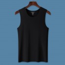 6-Color 6-Size 60 Twists 100% Cotton Seamless Crew Neck Sleeveless Undershirt (TT_S055_001)