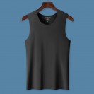 6-Color 6-Size 60 Twists 100% Cotton Seamless Crew Neck Sleeveless Undershirt (TT_S055_001)