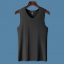 6-Color 6-Size 60 Twists 100% Cotton Seamless V-Neck Sleeveless Undershirt (TT_S055_002)