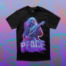 Let's Rock For Peace Printed T-shirt