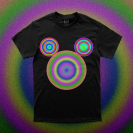 Three Cosmic Ripples Black T-shirt