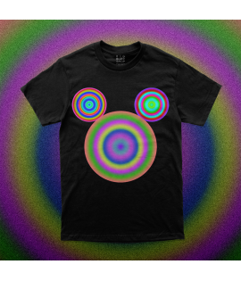 Three Cosmic Ripples Black T-shirt