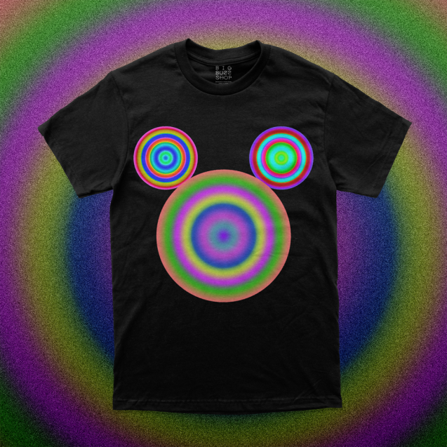 Three Cosmic Ripples Black T-shirt