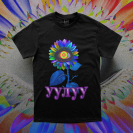 A Poisonous Evil Eye Cornflower Black T-Shirt