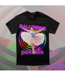 Plus Size Ballerina Black T-shirt
