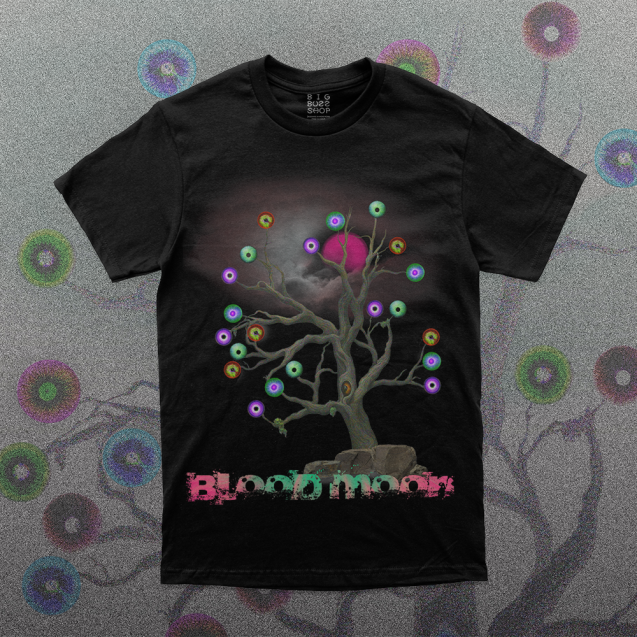 Blood Moon Effect Black T-shirt