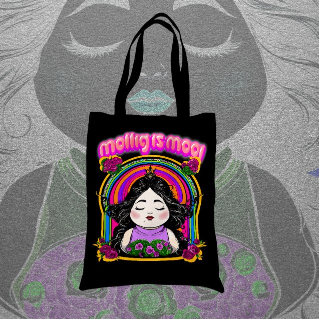 Big Girls Are Beautiful Black Tote Bag