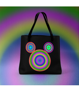 Three Cosmic Ripples Black Tote Bag