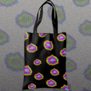 Vision of Enigma Black Tote Bag