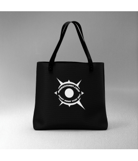Three Cosmic Ripples Black Tote Bag